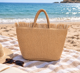 Boho Woven Mati Beach Bag