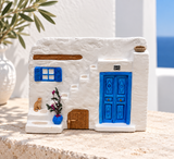 Ceramic Greek Island Stair Decor