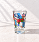 Bougainvillea & Blue Door Shot Glass