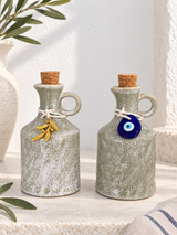 Green Olive Oil Dispenser - Olive Branch or Mati Decor