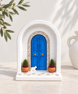 Blue & White Greek Door