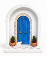 Blue & White Greek Door