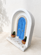Blue & White Greek Door