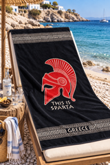 Spartan Greece Beach Towel
