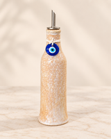 Tall Taupe Olive Oil Dispenser - Olive Branch or Mati Decor