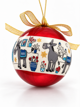 Christmas Bauble - Red Kalimera Donkey