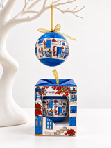 Christmas Bauble - Blue Greek Laneway