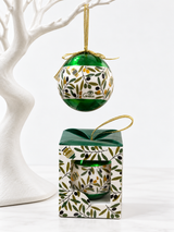 Christmas Bauble - Green Olive Leaf Mati