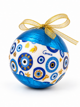 Christmas Bauble - Blue Gold Mati