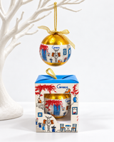 Christmas Bauble - Gold Greek Kalimera Donkey