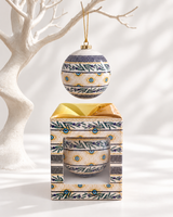Christmas Bauble - Greek Key & Mati