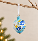 PRE-ORDER - Hand-Painted Mati Greek Wishes XMAS Bauble