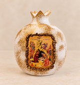 PRE-ORDER - Handcrafted Ceramic Pomegranate with Icon