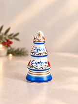 PRE-ORDER - Hand-Painted Greek Wishes XMAS Decor - Blue