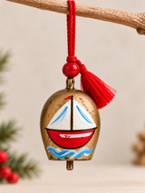 PRE-ORDER Hand-Painted Greek Christmas Bell Ornament