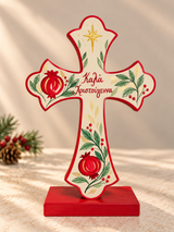 PRE-ORDER Hand-Painted Greek Christmas Cross