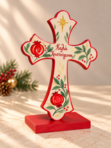 PRE-ORDER Hand-Painted Greek Christmas Cross