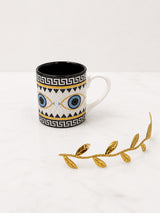 Mosaic Greek Key and Mati Espresso Cup & Mug