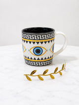 Mosaic Greek Key and Mati Espresso Cup & Mug