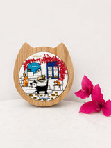 Bougainvillea Cat Coaster