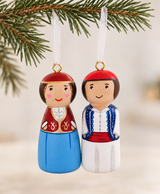 PRE-ORDER Greek Tsolia & Queen Christmas Ornament