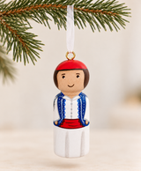 PRE-ORDER Greek Tsolia & Queen Christmas Ornament