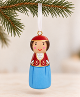 PRE-ORDER Greek Tsolia & Queen Christmas Ornament
