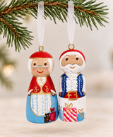 PRE-ORDER Greek Santa & Mrs Claus Christmas Oranament