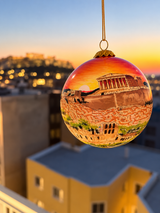 Acropolis Glass Christmas Bauble
