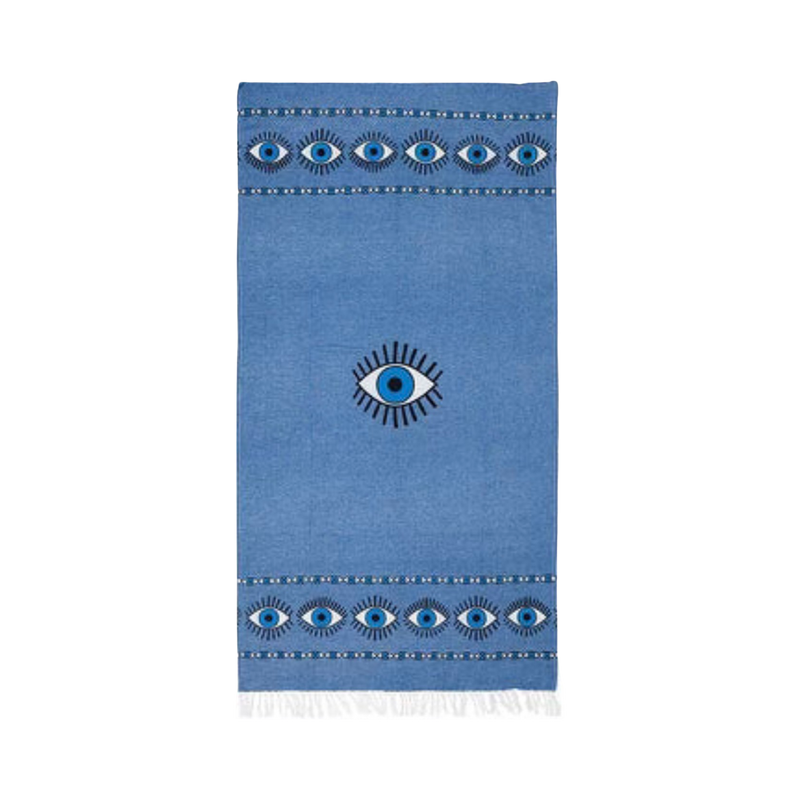 Mati Beach Towel - Grecian Blue