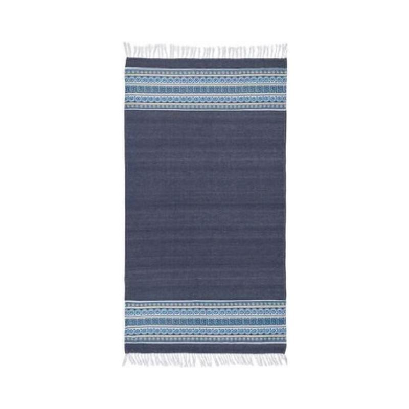 Grey Grecian Key Beach Towel