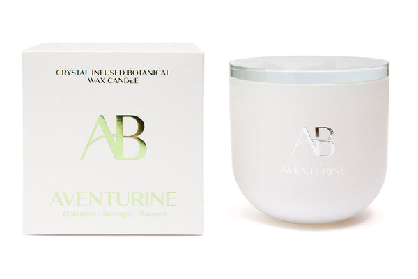 AVENTURINE CRYSTAL CANDLE