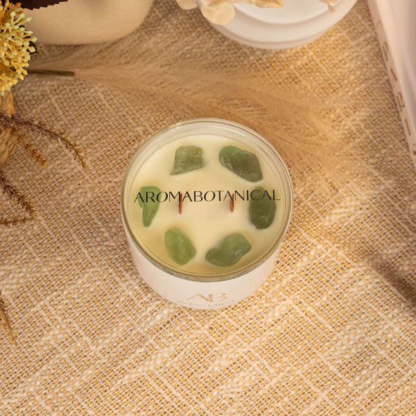 AVENTURINE CRYSTAL CANDLE