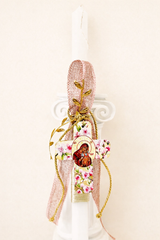 Panayia Gold Floral Cross Easter Lambatha