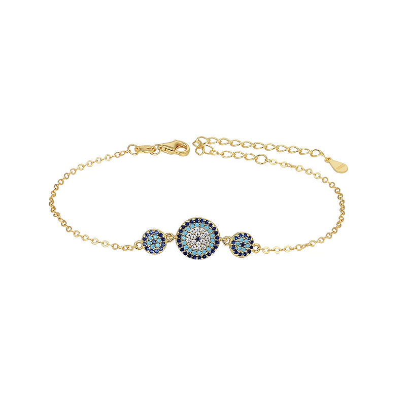 Dayana Triple Mati Gold Bracelet