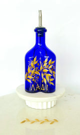 Hand-Painted Olive Oil Bottle - Olive