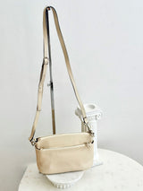 Handmade Greek Leather Bag - Cream