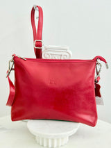 Handmade Greek Leather Bag - Red