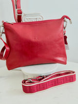 Handmade Greek Leather Bag - Red