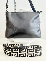 Handmade Greek Leather Bag - Black