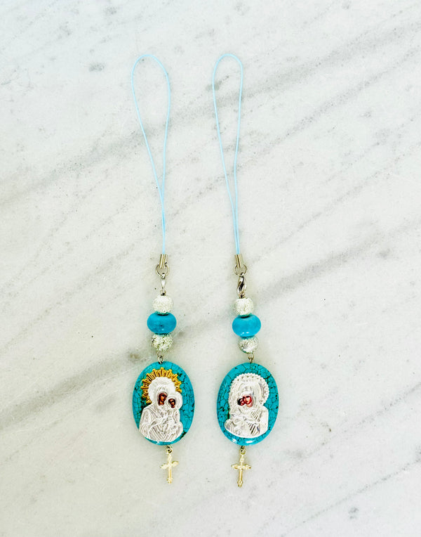 Panayia & Jesus Car Chain