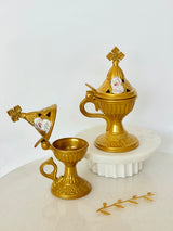 Thimiato, Incense Burner - Yellow Gold