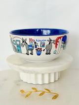Ceramic Dog Bowl - Donkey