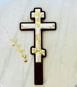 Handcrafted Timber & Silver Cross