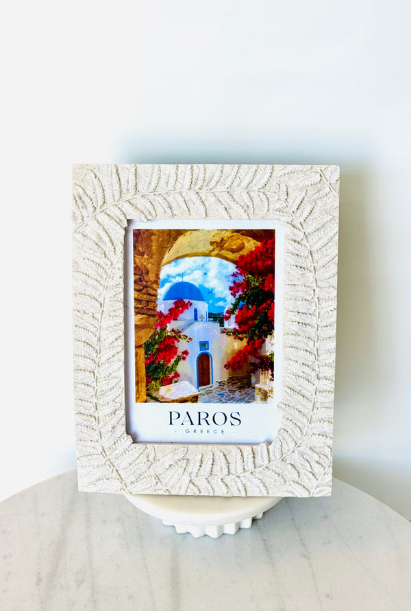 Photo Frame with Paros Island Image