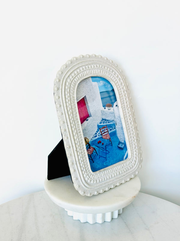Frame with Iconic Greek Island Scene