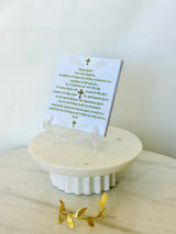 Greek Lord's Prayer Ceramic Tile Decor