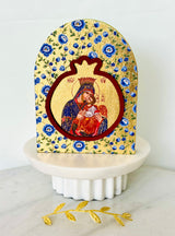 Panayia & Baby Jesus Pomegranate Icon