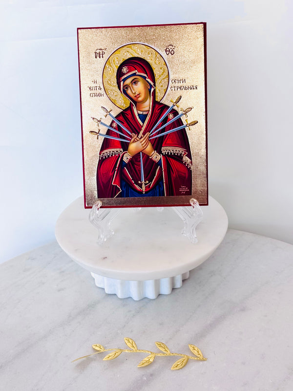 Panayia with Seven Swords Icon