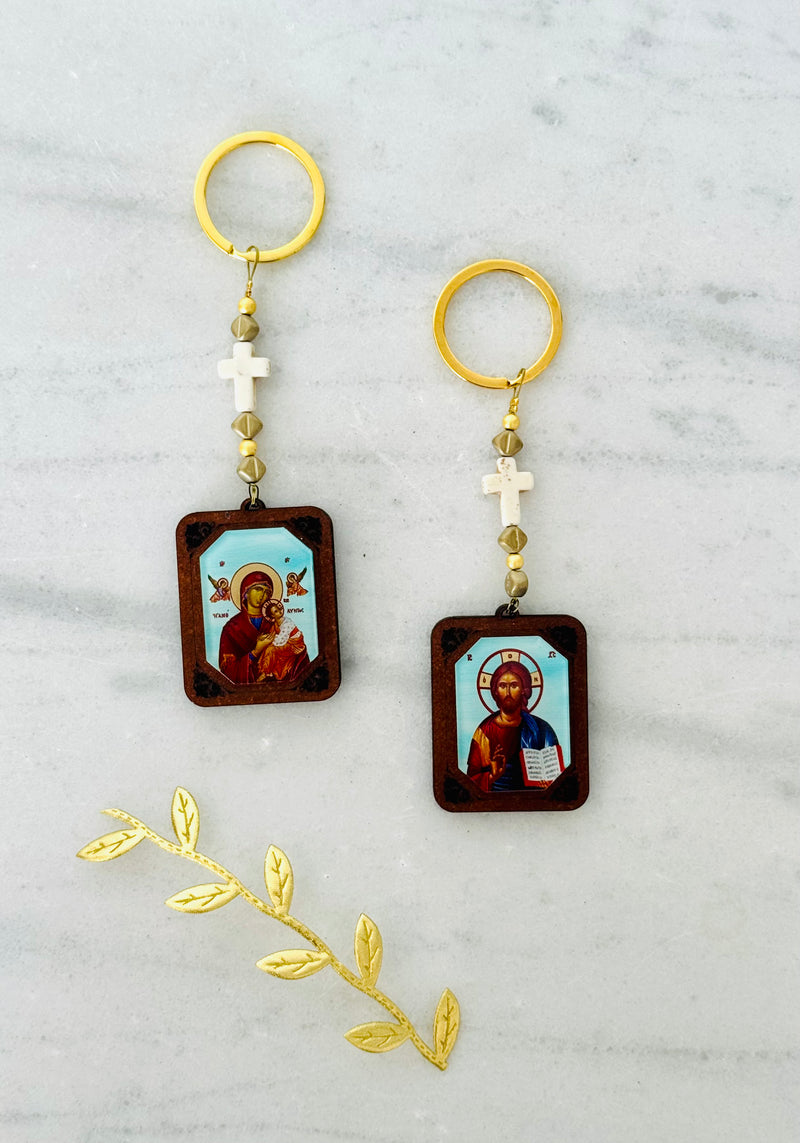 Panayia & Jesus Keychain
